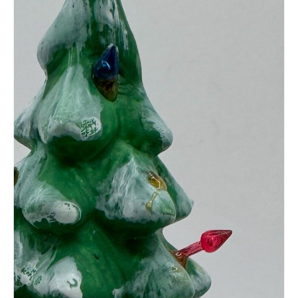 Lemax Hand Painted Porcelain Ceramic Christmas Tree Village Square - Picture 7 of 7